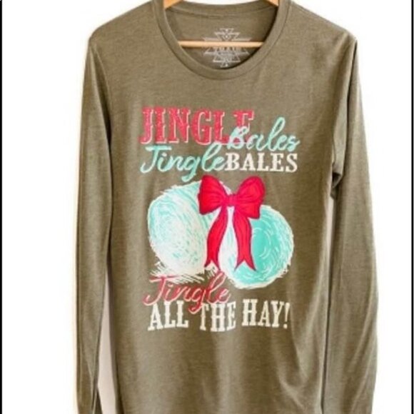 CRAZY TRAIN JINGLE BAILS LONG SLEEVED TSHIRT - Picture 3 of 3